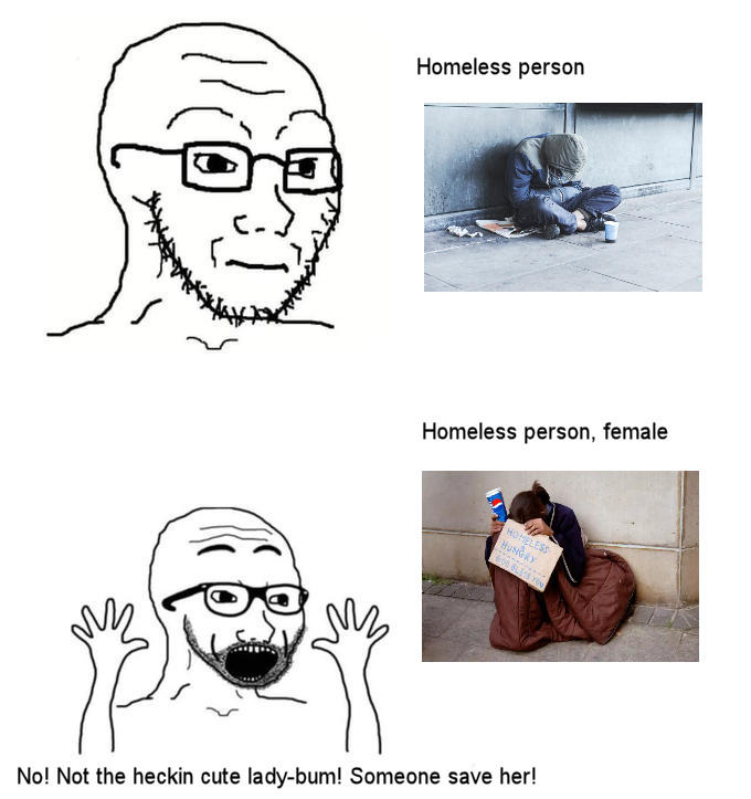 Homeless double standard