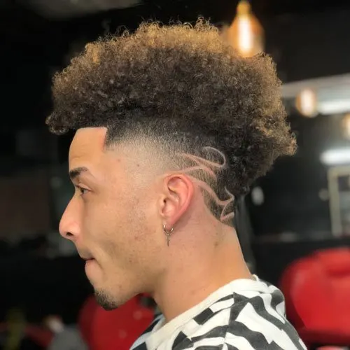 Light Skin Mohawk Fade